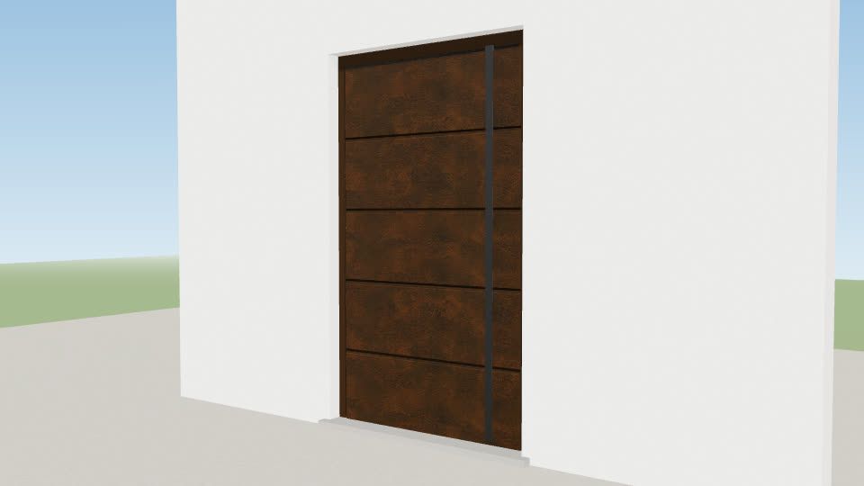 Porte pivot affichée en 3D dans le configurateur A2T
